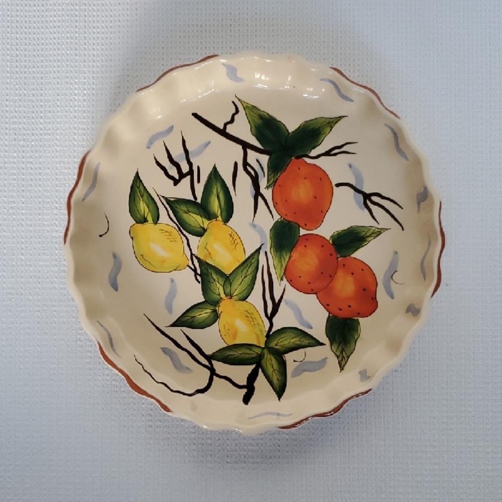 Style Eyes By Baum Bros Citrus Collection Quiche Tart Pie Dish